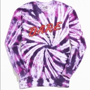 D.A.R.E. Vintage Dare Tie Dye Crewneck Sweatshirt